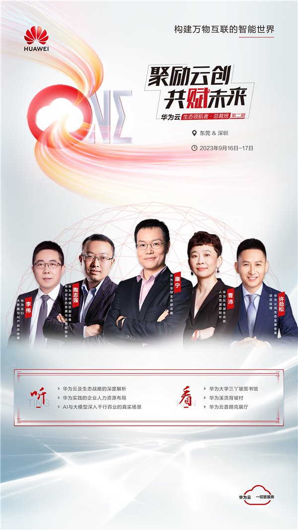 华为云生态领航者总裁班再启航!变革之下,洞察先行